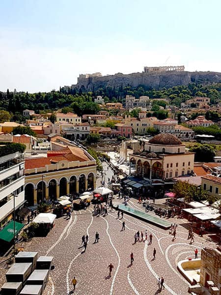Athens city view mobile