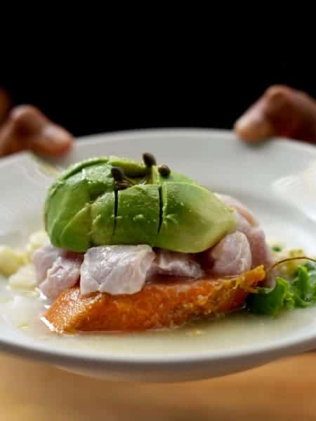 Ceviche with avocado mobile