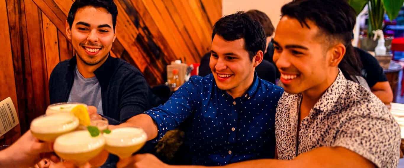 Vancouver guests toasting
