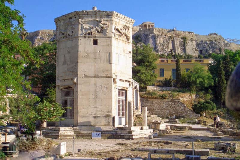 The Tower of the Winds was the world's first meteorological station