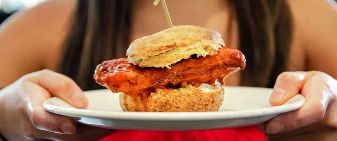 Fried chicken sandwich