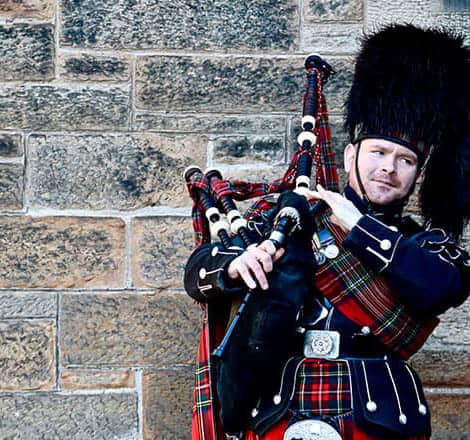 Bagpipe player