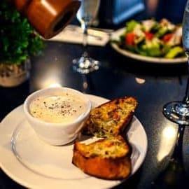 Soup and bread