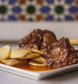 Oxtail and chips