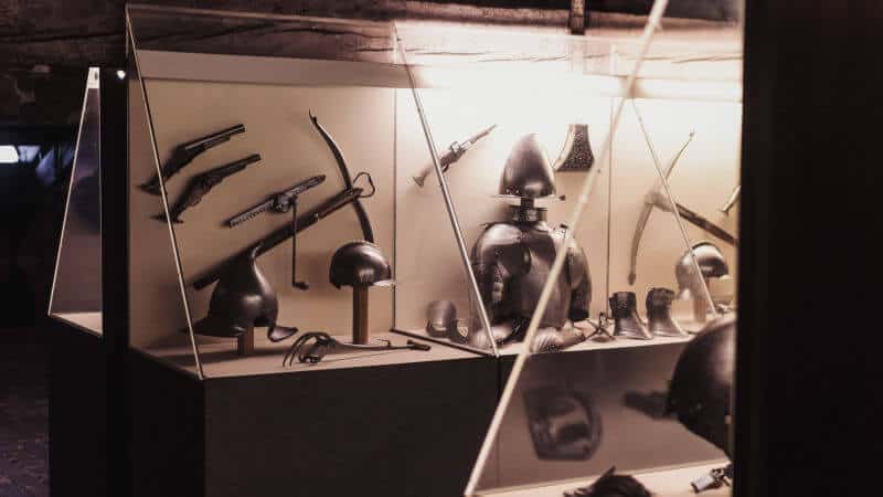 A trip to the armory for a look at the weapons that helped build an empire