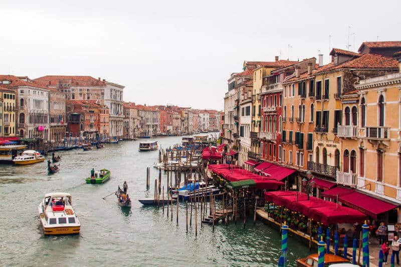 The Grand Canal is the main artery of Venice