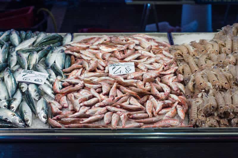 Fresh fish come into Venice's markets every morning